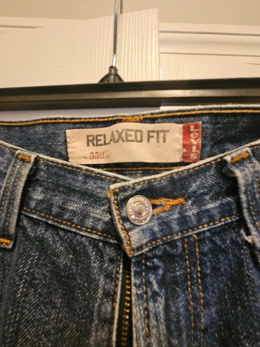 Levi's Men's Dark Blue Relaxed Fit Jeans